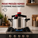 [Llevate 2 y Pagá 1] Olla a Presión UltraChef de Triple Capa de Acero Inoxidable con Asas de Goma | + REGALOS: Kit de Utensilios de Cocina